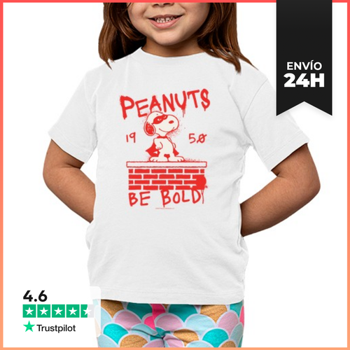 Camiseta Clásica Para Niños Peanuts Be Bold 1950 LaTostadora - latostadora.com - Modalova