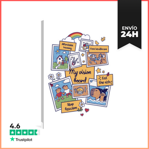 Lienzo Vertical Vision Board Manifestar LaTostadora - latostadora.com - Modalova