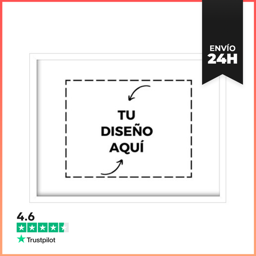 Cuadro Con Marco Horizontal Cuadro Con Marco Blanco Horizontal - latostadora.com - Modalova
