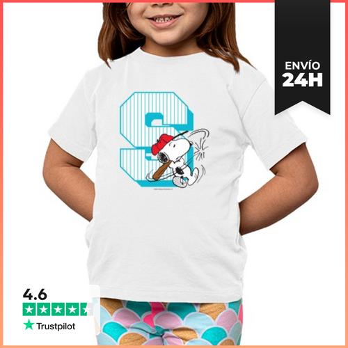 Camiseta Clásica Para Niños Snoopy Baseball LaTostadora - latostadora.com - Modalova