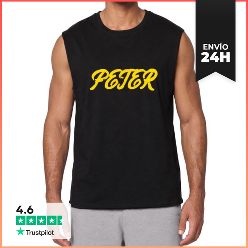 Camiseta Sin Mangas Texto Amarillo LaTostadora - latostadora.com - Modalova