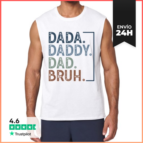 Camiseta Sin Mangas DADA DADDY DAD BRUH LaTostadora - latostadora.com - Modalova