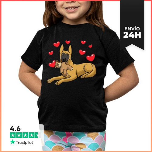 Camiseta Clásica Para Niños Perro Malinois Con Peluche - latostadora.com - Modalova
