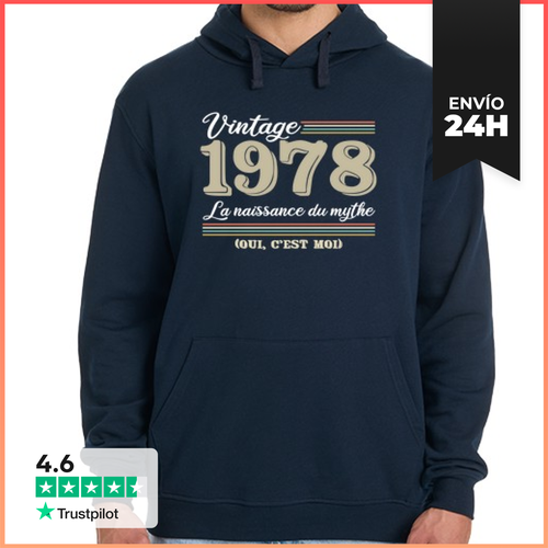 Sudadera Unisex Con Capucha 1978 Año De Nacimiento Y Divertido - latostadora.com - Modalova