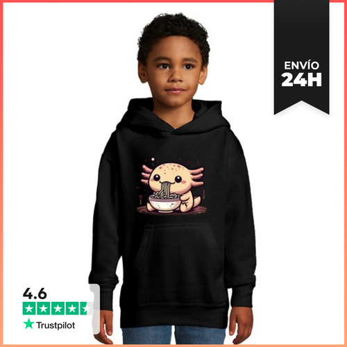 Sudadera Para Niños Con Capucha Ajolote Kawaii LaTostadora - latostadora.com - Modalova