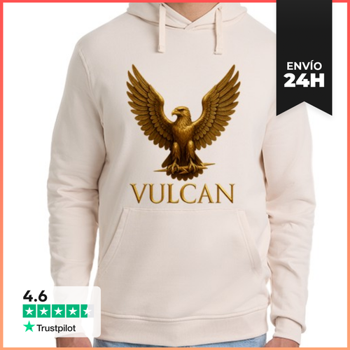 Sudadera Unisex Con Capucha Vulcan Águila Dorada Poder Fuerza - latostadora.com - Modalova