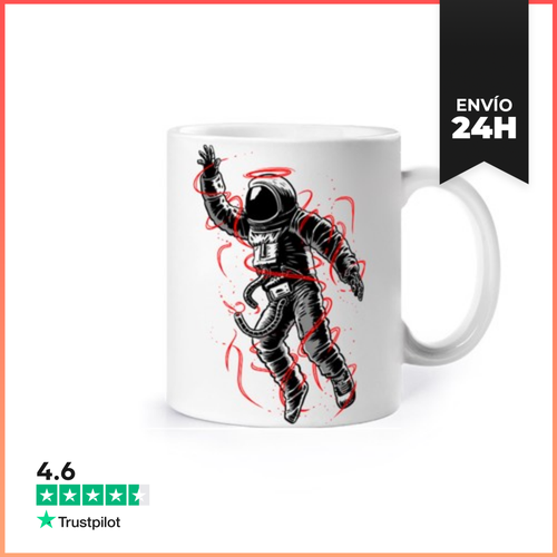 Taza Astronauta Lineas Dinamicas LaTostadora - latostadora.com - Modalova