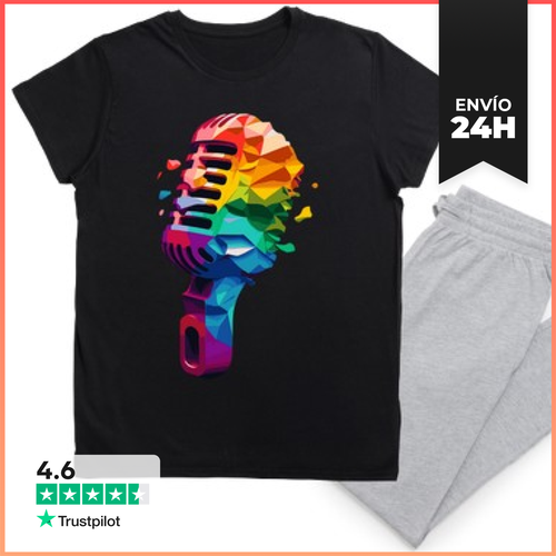 Pijama Micrófono Hipster De Color LaTostadora - latostadora.com - Modalova