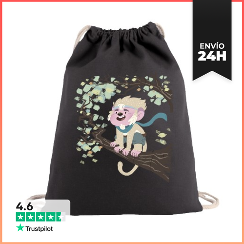 Mochila Saco Con Cuerdas Mono Blanco LaTostadora - latostadora.com - Modalova