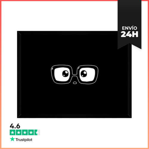 Cuadro Con Marco Horizontal Gafas Ópticas Optometría Óptico Ojo - latostadora.com - Modalova