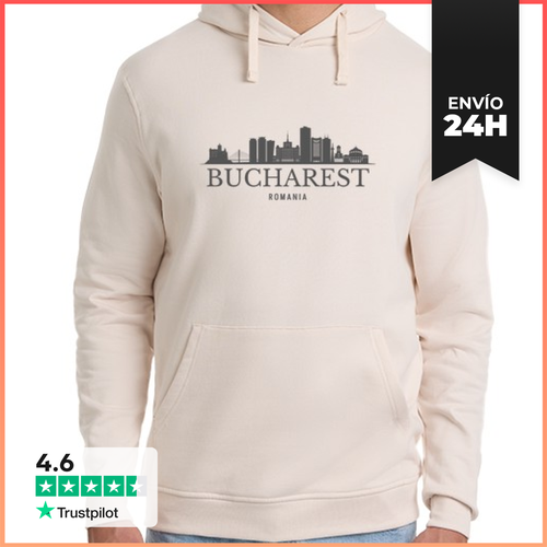 Sudadera Unisex Con Capucha Horizonte De Bucarest, Bucarest - latostadora.com - Modalova