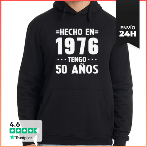 Sudadera Unisex Con Capucha 50 Años 1976 Cumpleaños Vintage - latostadora.com - Modalova
