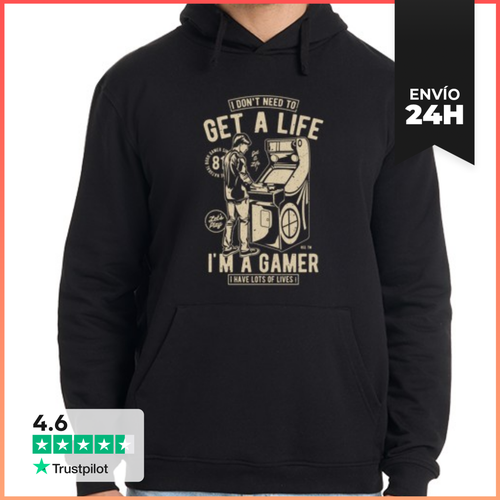 Sudadera Unisex Con Capucha Get A Life LaTostadora - latostadora.com - Modalova
