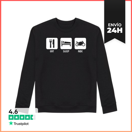 Sudadera Unisex Eat, Sleep, Ride LaTostadora - latostadora.com - Modalova