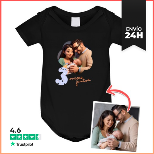 Body Bebé Efecto Animación 3D Body Bebé 3 Meses Juntos Foto - latostadora.com - Modalova