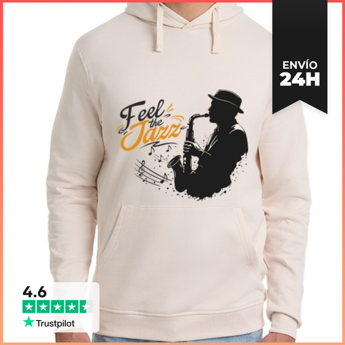 Sudadera Unisex Con Capucha Siente El Jazz LaTostadora - latostadora.com - Modalova