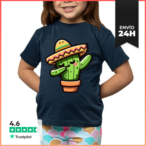 Camiseta Clásica Para Niños Dabbing De Cactus Cinco De Mayo - latostadora.com - Modalova