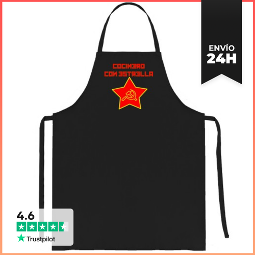Delantal Cocinero Con Estrella Roja LaTostadora - latostadora.com - Modalova