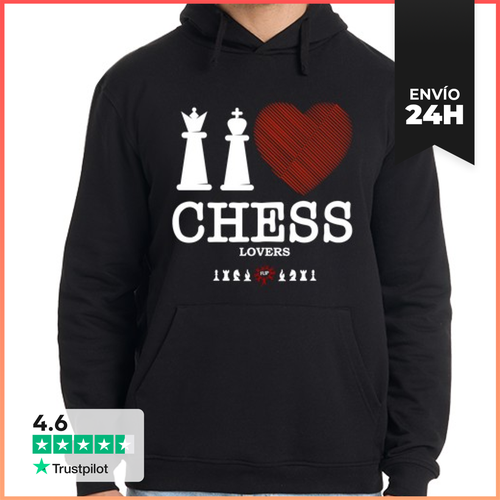 Sudadera Unisex Con Capucha AMANTES DEL AJEDREZ LaTostadora - latostadora.com - Modalova