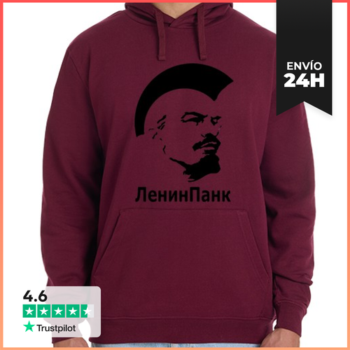 Sudadera Unisex Con Capucha Lenin Punk LaTostadora - latostadora.com - Modalova