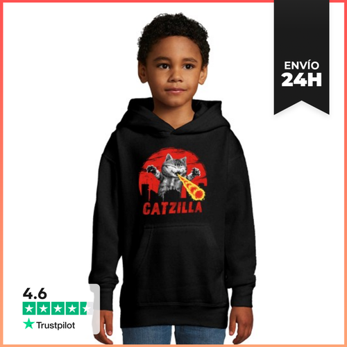 Sudadera Para Niños Con Capucha Catzilla LaTostadora - latostadora.com - Modalova