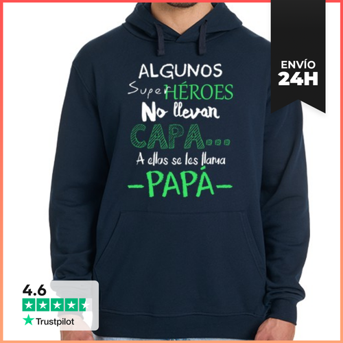 Sudadera Unisex Con Capucha Papá Superhéroe LaTostadora - latostadora.com - Modalova