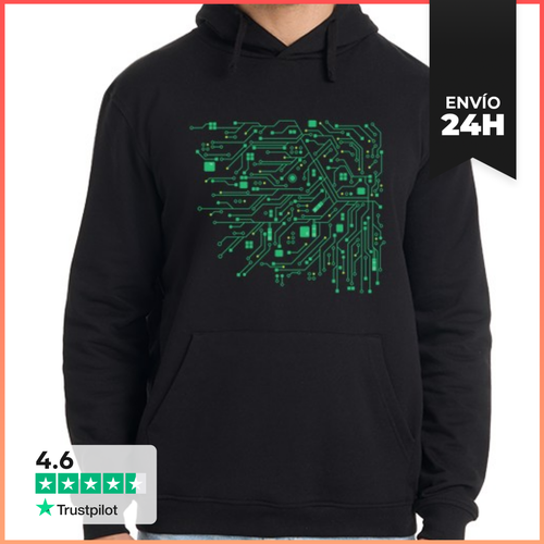 Sudadera Unisex Con Capucha Procesador De Placa De Circuito - latostadora.com - Modalova
