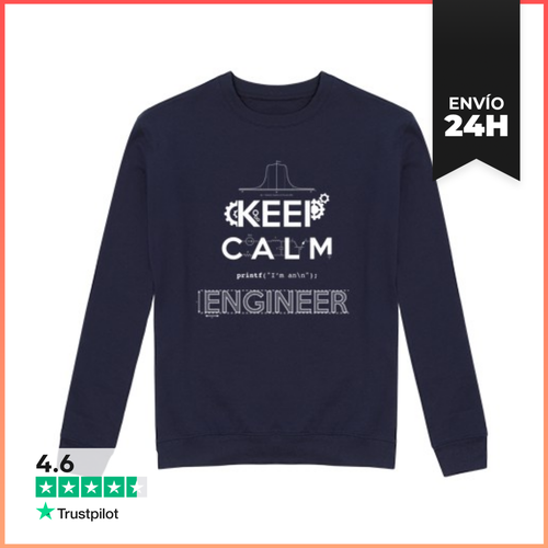 Sudadera Unisex KEEP CALM, I'M AN ENGINEER LaTostadora - latostadora.com - Modalova