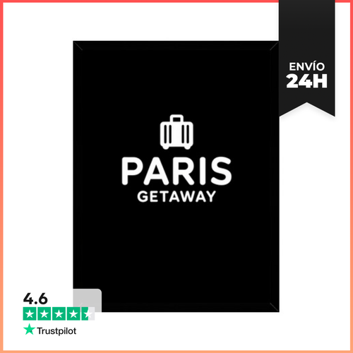 Cuadro Con Marco Vertical Escapada A París Viaje Francia Torre - latostadora.com - Modalova