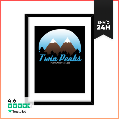Cuadro Con Marco Vertical Twin Peaks LaTostadora - latostadora.com - Modalova