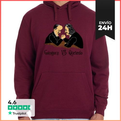 Sudadera Unisex Con Capucha Góngora VS Quevedo LaTostadora - latostadora.com - Modalova