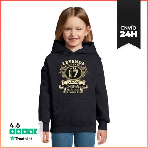 Sudadera Para Niños Con Capucha Leyenda Durante 17 Años Madurado - latostadora.com - Modalova