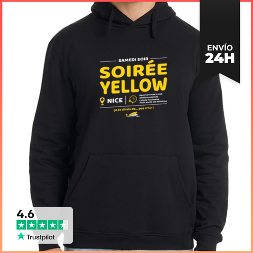 Sudadera Unisex Con Capucha Soiree Amarilla Soirees Culto De - latostadora.com - Modalova