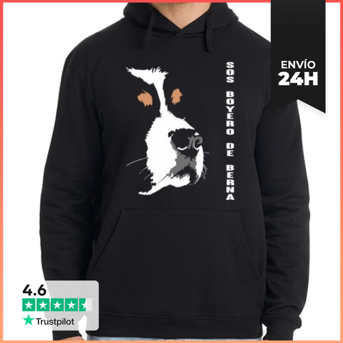 Sudadera Unisex Con Capucha Perfil Boyero De Berna LaTostadora - latostadora.com - Modalova