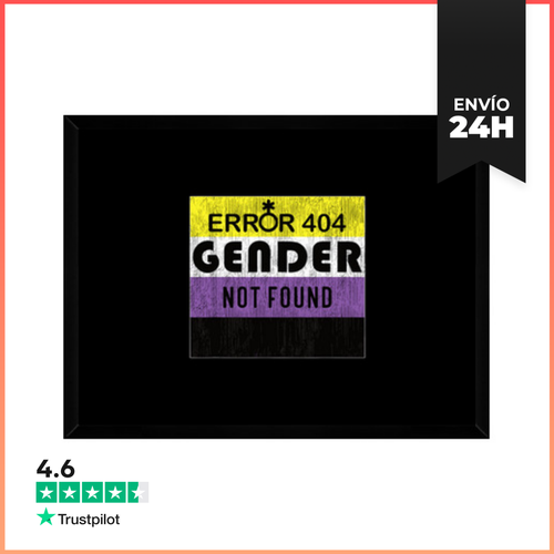 Cuadro Con Marco Horizontal Error 404 Género No Encontrado Para - latostadora.com - Modalova