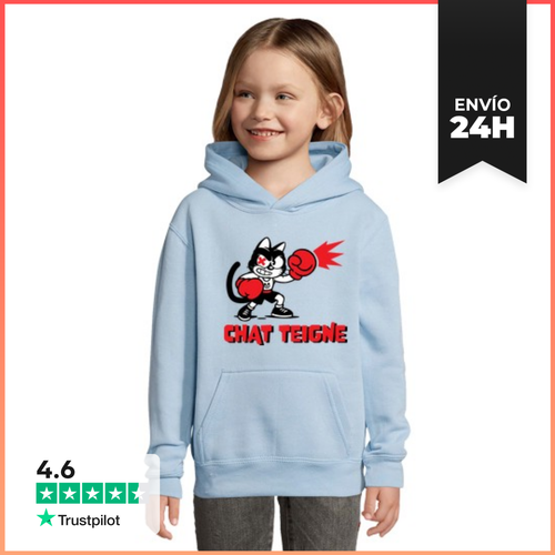 Sudadera Para Niños Con Capucha Chat Con Pulgas LaTostadora - latostadora.com - Modalova