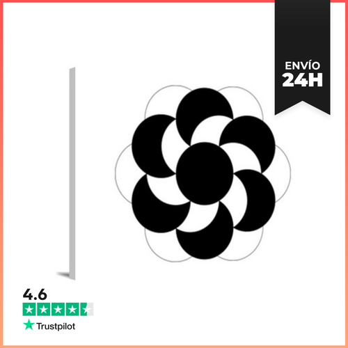 Lienzo Horizontal Círculo De Cultivos De Flores Celestial - latostadora.com - Modalova