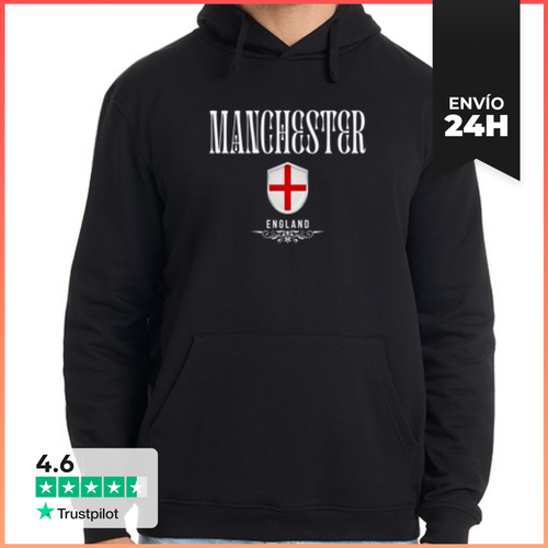 Sudadera Unisex Con Capucha Amo Manchester, Recuerdo De - latostadora.com - Modalova