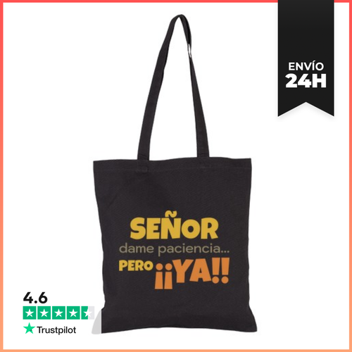 Bolsa De Tela Señor Dame Paciencia LaTostadora - latostadora.com - Modalova