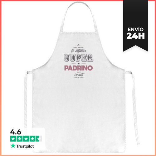 Delantal El Auténtico Súper Padrino LaTostadora - latostadora.com - Modalova