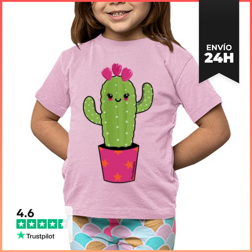 Camiseta Clásica Para Niños Cactus Kawaii LaTostadora - latostadora.com - Modalova