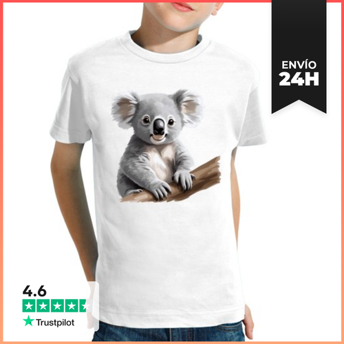Camiseta Clásica Para Niños Dibujo Realista De Bebé Koala Muy - latostadora.com - Modalova
