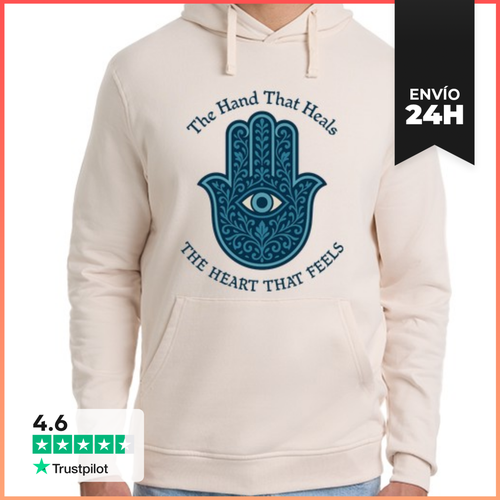 Sudadera Unisex Con Capucha Mano De Fatima Hamsa Ojo Protector - latostadora.com - Modalova