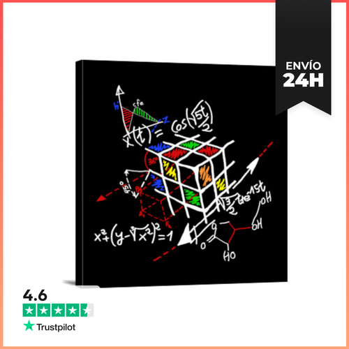 Lienzo Cuadrado Rubik Esquema LaTostadora - latostadora.com - Modalova
