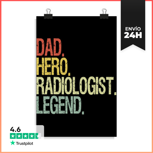 Póster Vertical Papá Radiólogo LaTostadora - latostadora.com - Modalova