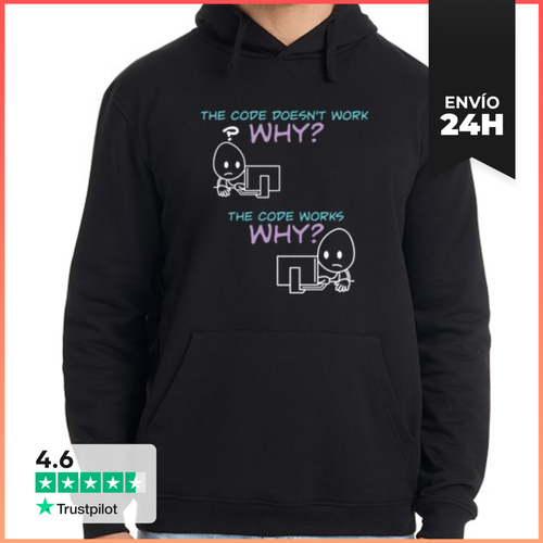 Sudadera Unisex Con Capucha El Código Del Programador Funciona - latostadora.com - Modalova