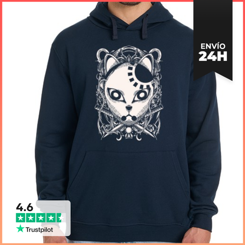 Sudadera Unisex Con Capucha Grabado Máscara De Asesino De - latostadora.com - Modalova