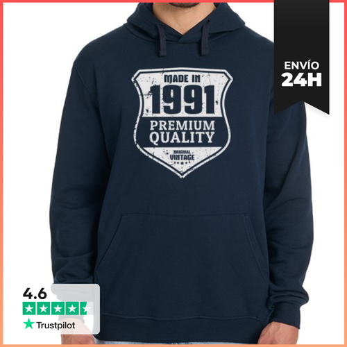 Sudadera Unisex Con Capucha Made In 1991, Premium Quality - latostadora.com - Modalova