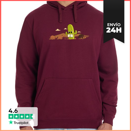 Sudadera Unisex Con Capucha Cactus Hugs LaTostadora - latostadora.com - Modalova