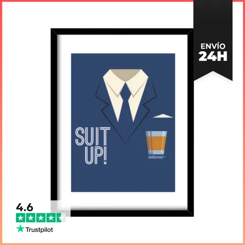 Cuadro Con Marco Vertical How I Met Your Mother - Suit Up! - latostadora.com - Modalova